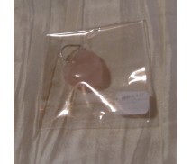 Rosenquarz Herz Silberanhänger 15mm