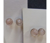 Rosenquarz Ohrstecker 4mm