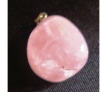 Rosenquarz Anhänger mit Öse