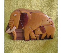 Elefant Schmuckschatulle aus Holz