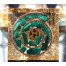 Lapislazuli Kugel, Malachit und Kupferspirale Orgon Pyramide