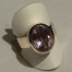 Amethyst fazzettiert Silber Fingerring 55