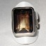 Rauchquarz Silber Fingerring 59