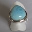 Larimar Silber Fingerring 50 