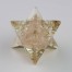 Rosenquarz Orgon Merkaba mit goldenen Splittern 2.4cm