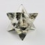 Selenit Turmalin Orgon Merkaba mit goldenen Splittern 2.4cm