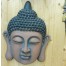 Buddha Kopf braun mit grossen Ohren
