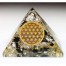 Orgon Flow Pyramide Bergkristall & Turmalin & Blume des Lebens