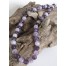 Amethyst Babykette 8x 38cm AA mit Chevron Amethyst