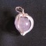 Amethystkugel in Silberanhänger 2cm