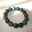 Azurit Malachit Armband Kugeln 14mm
