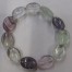 Regenbogen Fluorit Armband Oliven 20mm