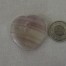 Fluorit Herz  gross mit Loch 40mm