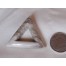 Dreieck mittel Anhänger versteinertes Hiolz