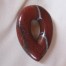 Jaspis rot Träne gross Anhänger
