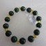 Malachit - Iriskristall Bernstein Rondo  Armband 10/4/Rondo Nr.304