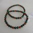 Malachit Armband mit Bernstein und Magnetit  -6mm Nr.309